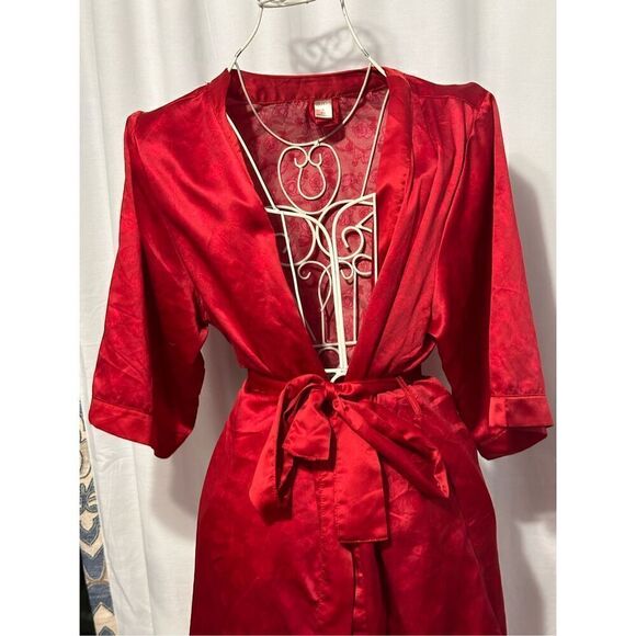 BEAUTIFUL WOMEN ESMARA LINGERIE SIZE SMALL ROSE PRINTED ROBE/LINGERIE - Picture 2 of 8